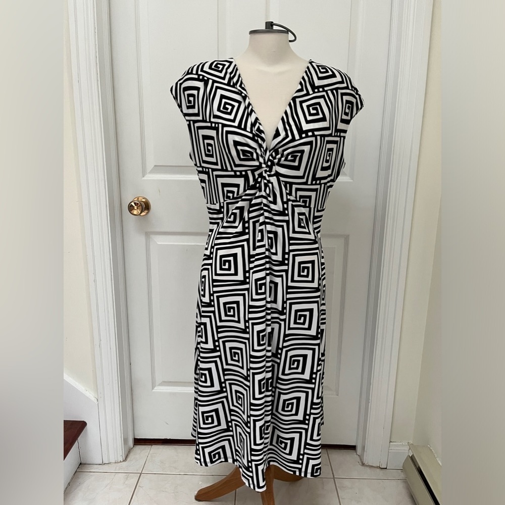 Cleo black and white dress size 12